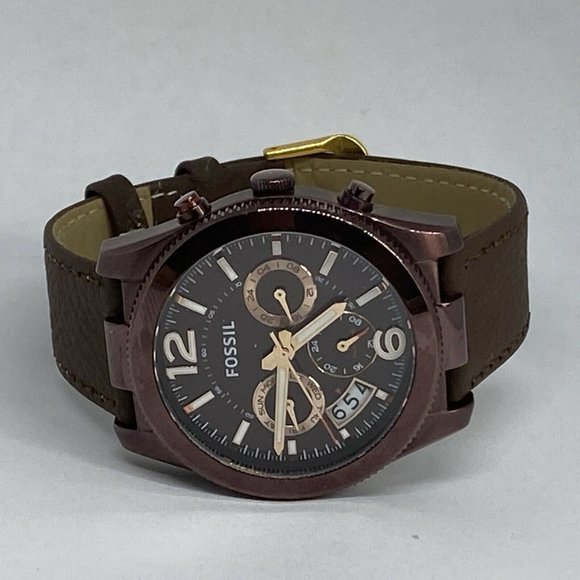 Fossil Perfect Boyfriend ES4110 Women's Brown Leat - Picture 7 of 12